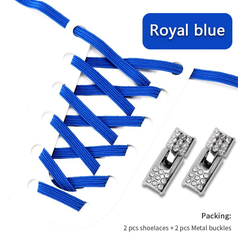4Pcs Elastic Laces Sneakers Kids Adult No Tie Shoelace Cross Lock Shoelaces Without Ties 8MM Width Rubber Bands Shoes Accessorie NO.8