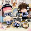 Blue Miniature School Uniform 10cm 20cm Shirt Necktie Pants Set Doll Clothes  Cotton Stuffed Doll