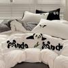 Bedding Pure Cotton Four-piece Set, Quilt Cover, Quilt Cover, Bed Sheet, Human Dormitory Three-piece Set