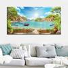 Sea House Landscape Diy 5d Diamond Painting Large Cross Stitch Pictures Full Mosaic Embroidery Arts Interior Paintings