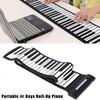 Portable 49 Keys Flexible Roll-Up Piano USB MIDI Electronic Keyboard Hand Roll Piano for Music Lovers