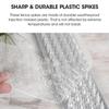 10/20Pcs Strips Bird Spike Repellent Plastic Bird Control Spikes  Anti Pigeons Away Spikes