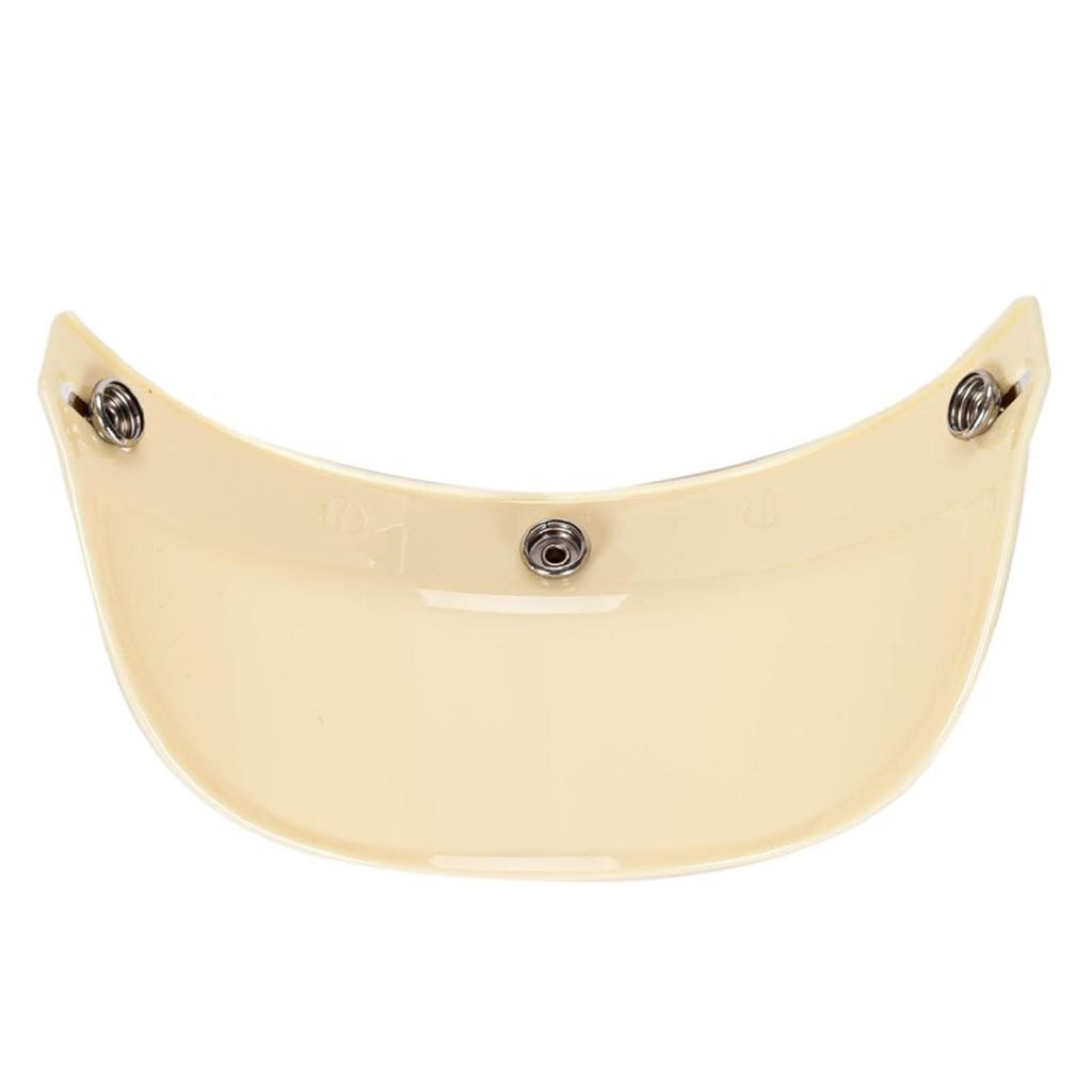 Universal Motorcycle 3 Snap Button Visor Flip Up Down Open Face Helmet Wind Shield