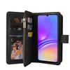 For Samsung Galaxy A06 5G/Galaxy A06 4G Zipper Wallet Case with 15 Card Slots and Strap Leather Phone Cover