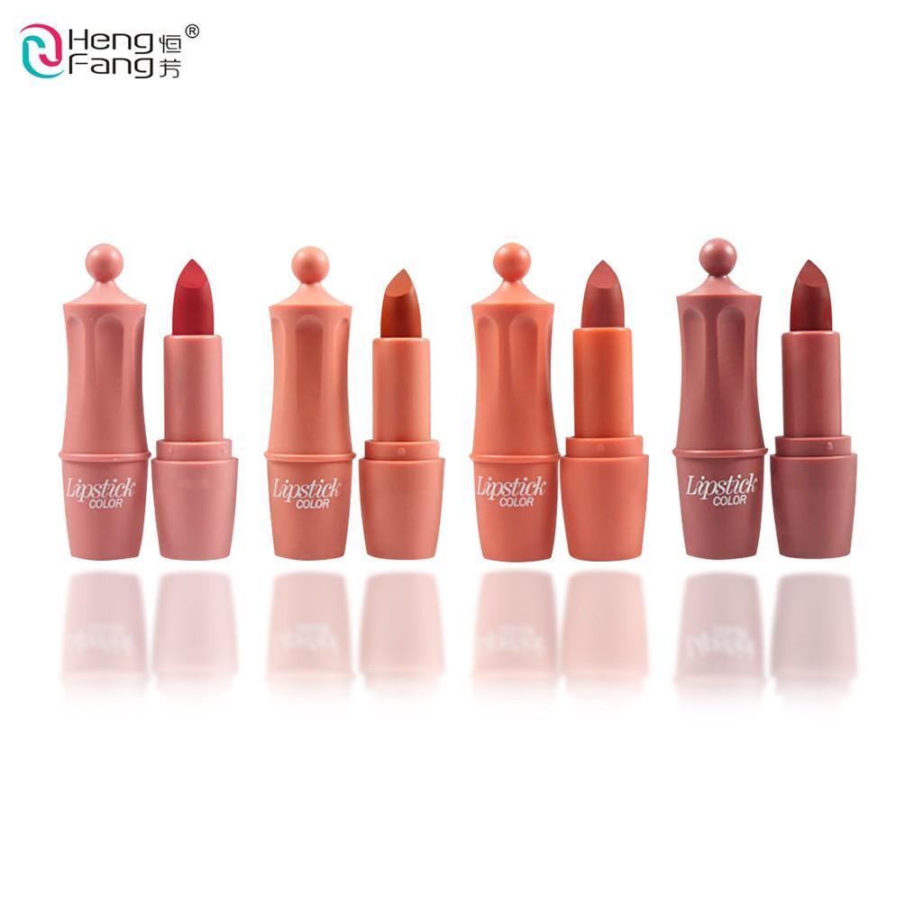 HengFang Velvet Matte Lipstick Set Not Easy To Fade Lip Makeup Cosmetic 3.5gx4