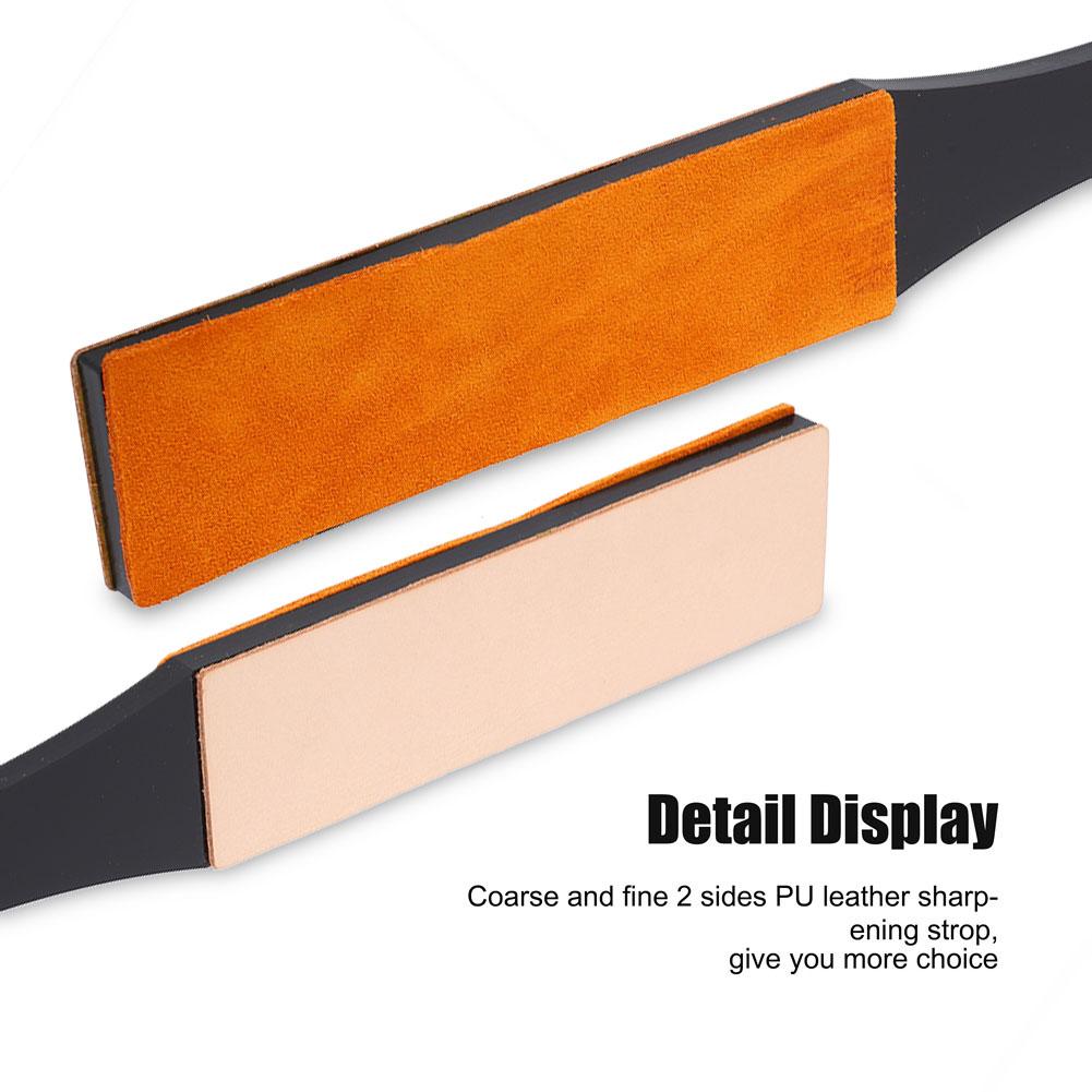 Manual Shaver Sharpening Board Double Size PU Leather Razor Straight Strop Belt Knife Sharpener