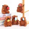 Snot-Pulling Simulation Capybara Pendant Stuffed Animals Fluffty Animal Doll School Bag Pendant