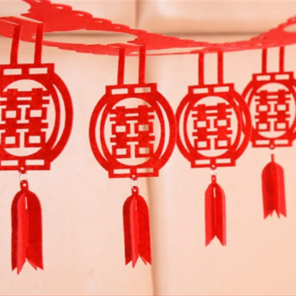 Chinese Style Chinese Marriages Hanging Banner DIY Wall Ornament New Year Party Decorations