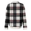 Ladies' Plaid Printed Casual Long Sleeved Sweatshirt Top