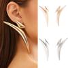 Minimalist Bend Pointed Earrings Exaggerated Dangle Earrings Trend Statement Earrings  Women Girls