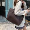 Retro Tote Bag Women's 2025 New Korean Commuter Bag Fashionable and Versatile Ins Large-capacity Shoulder Big Bag Tide