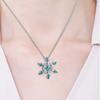 Ladies Necklace Snowflake Pendant Comfortable To Wear Jewelry Stylish Women Pendant Necklace for Outdoor