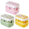 With Cutlery Lunch Storage Box Large Capacity Creative Cartoon Student Office Worker Bento Case