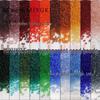 1.5mm Transparent Miyuki Glass Seed Beads for DIY Hairpins, Embroidery, and Bracelet Crafting.