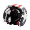 Motorcycle Helmet Retro Helmet Harley Helmet Bubble Lens Three Button Helmet Windproof And Strong Light Proof Lens With Bracket
