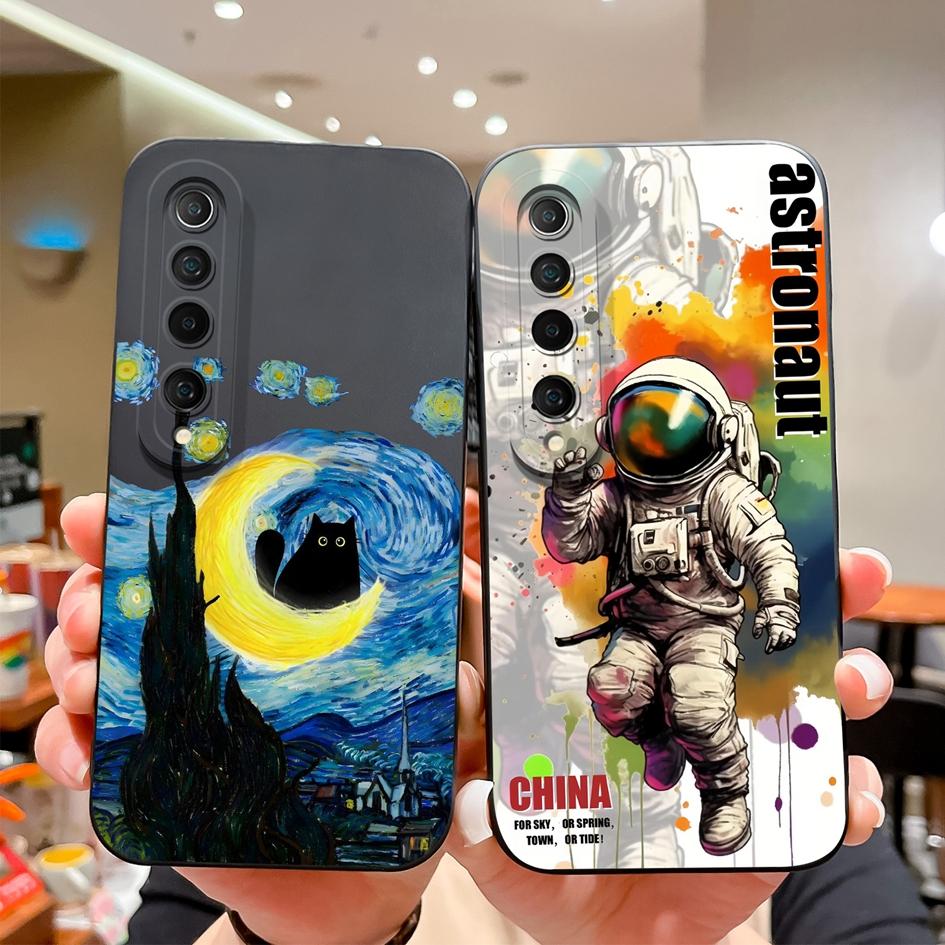 For Xiaomi Mi 10 11 Lite NE 10i 10T 11T 11X Pro Phone Case Cover Small Floral Pattern Shockproof Liquid Soft Silicone Anti Slip For Xiaomi Shell Capas