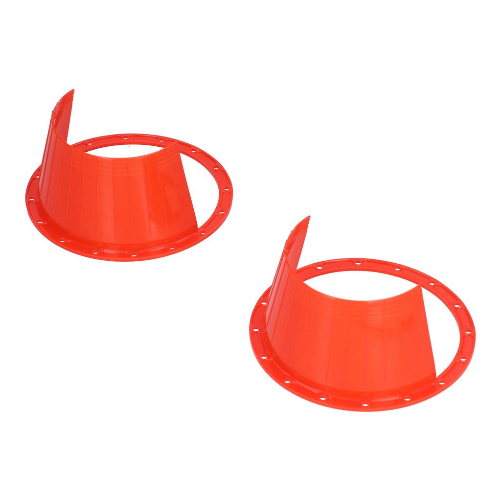 2pcs Car Speaker Waterproof Cover UltraThin Red Universal Antislip Protection Pad