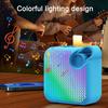 Bluetooth-compatible Speaker with Colorful Lights Low Latency Wide Area Sound Effect Rechargeable