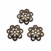 50pcs Bead Caps Jewelry Components Accessories Antique Bronze Color Zinc Alloy 14mm