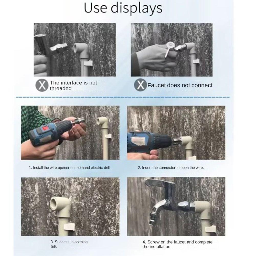 Резьба PPR водопроводная труба внутреннее отверстие сверло сантехнические трубы резьбонарезной станок кран насосы трубы