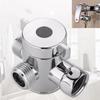3 Way Shower Diverter Adjustable 4 Minute Switching Valve T-Adapter Bathroom Faucet Shower Tap Connector Accessories