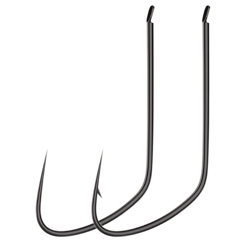 Competition Wolf Fang Barbed/Barbless Black Fishing Hooks for Carp & Crucian