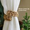 1pc Home Decor Twist Knotted Tied Strap Braided Curtain Holdback Decorative Curtain Buckle Hanging