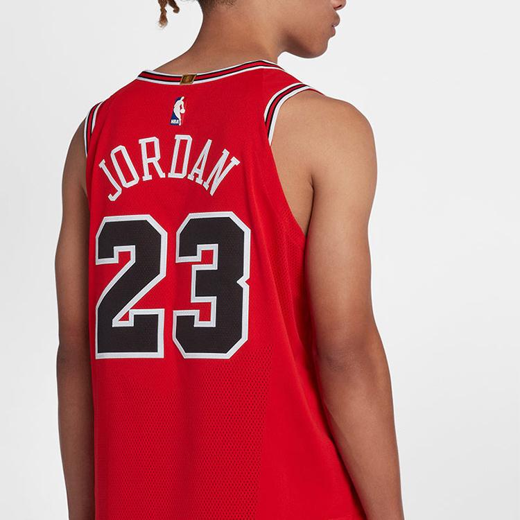 Jordan NBA Icon Edition Authentic Jersey Men Jersey Red BV7246-657