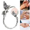 Angelic Sprite Ring Polished Alloy Fashion Women Accessory Adjustable Open Rings Jewelry for Fashionable Outfits