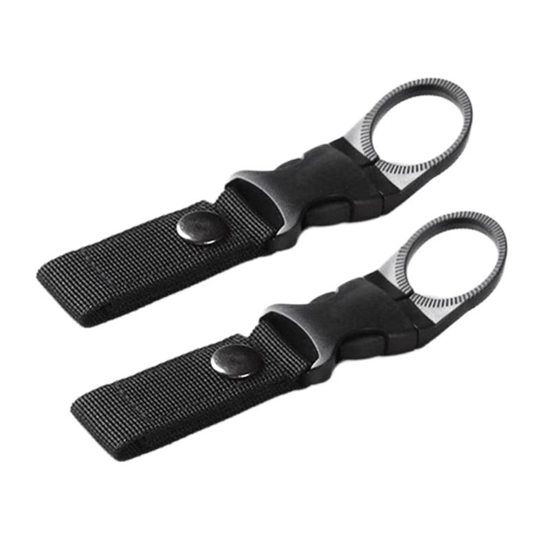 Outdoor Waterbottle Buckle Hook Nylon Webbing Buckle Hook Climb Carabiner Belt Backpack Hanger Camp Water Bottle Holder Clip