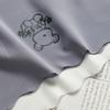 Women Ice Silk Mid-Waist Panty Wave Waist Comfortable Girl Underwear Cute Cartoon Print Breathable Bottom Crotch Briefs