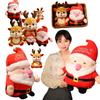 Cute Christmas Series Doll Santa Claus Elk Plush Toy Stuffed Soft Snowman Deer Toys for Kids Girls Xmas Hallowmas Gift Party