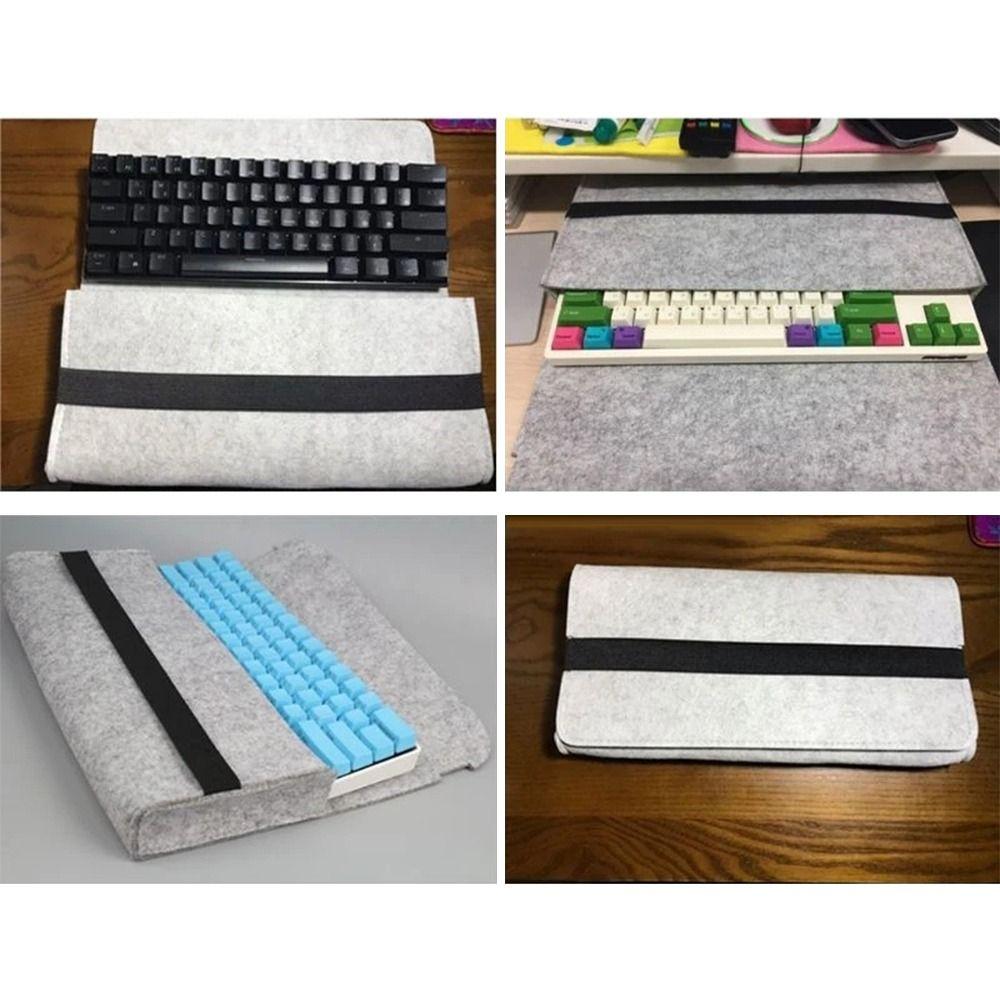 Protective Cover Peripheral Bag Computer Keyboard Bag Keyboard Pack Felt Bag Keyboard Carrying Case