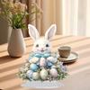 Acrylic Bunny Decor Ideal Gift Unique Attractive 2D Flat Sign Easter Decoration for Display Shelf