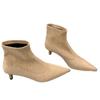 Suede Pointed Toe Women Ankle Boots Mid Heels Stilettos Shoes Woman 2025 Trend Winter Fashion Elegant Sexy Chelsea Botas Female