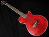 ARIA SR Thin Body Electric Acoustic Guitar Side Sound Hole Fishman Red APE-100 See-through