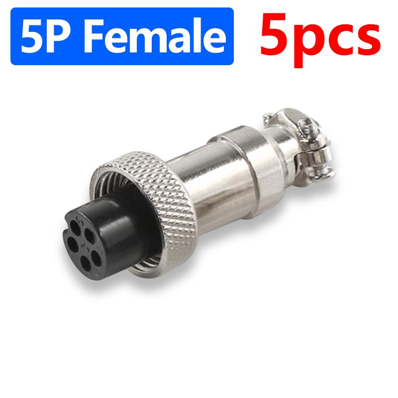 GX12 Connector 2Pin 3Pin 4Pin 5Pin 6Pin 7Pin Male & Female 12mm Panel Aviation Plug Circular Connector Socket