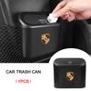 Car Vehicle Case Storage Box Black ABS Square Pressing Trash Can For Cayenne Macan 911 Gt3 918 928 944 968 Boxster Panamera