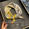 100% Silk Scarf Bandana Women Square Scarves Wrap Kerchief Green Mulberry Silk Bandana Fashion Luxury Headband Hijab Shawl