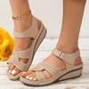Plus Size Fashion Wedge Sandals Women Summer 2025 Casual Platform Walking Sandalias Mujer Comfortable Non Slip Beach Shoes Woman