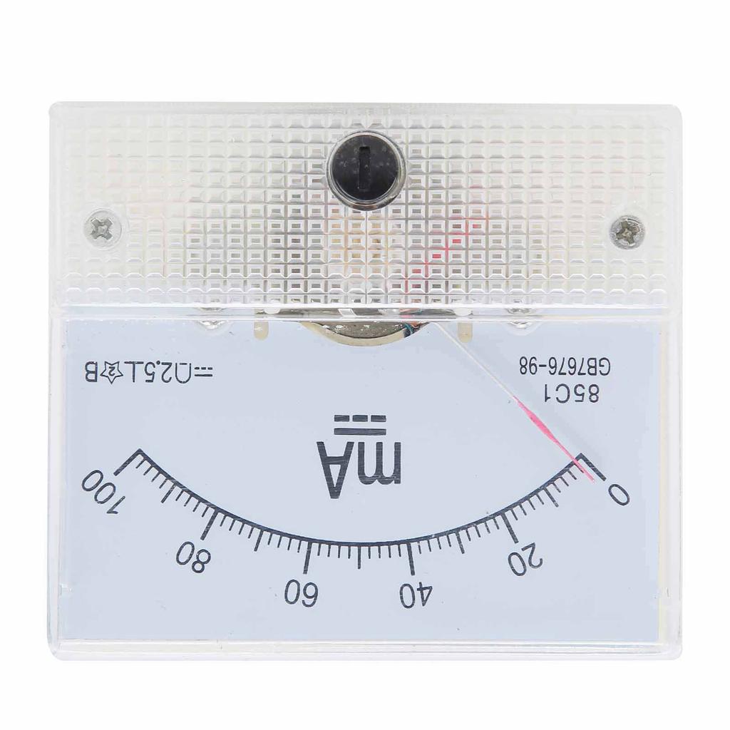 85C1 DC 0~100MA Pointer DC Ammeter Current Panel Meter Gauge Measuring Instrument