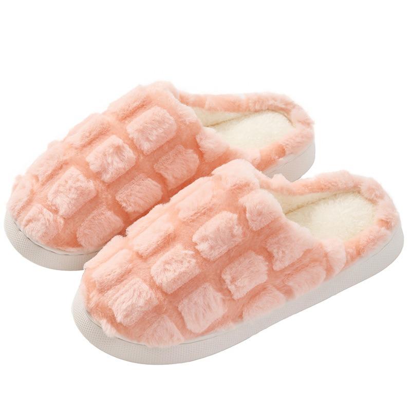Winter Turtle Shell Cotton Slippers Women's New Indoor Home Home Home Non-slip Warm Plush Slippers Men's