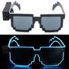 Wireless LED Light-up Glasses Glow In the Dark Neon Rave Shades  for Adult Kids