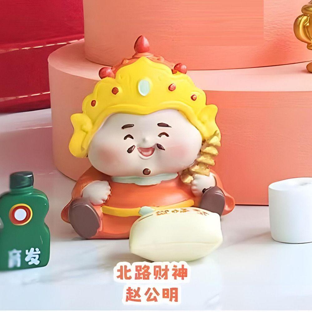 Cartoon Fengshui Sculpture Chinese Style Lucky Ornaments Tabletop Decoration