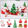 Decor Doll House Fairy Garden Snowman Figurine Christmas Decorations Xmas Ornament Mini Santa Claus