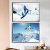 Современный лыжный спорт принт холст картина плакат и сноуборд снежная гора вингсьют летающий настенный декор искусство для комнаты без рамки