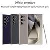 Metallic Lacquer Leather S24Ultra Phone Case For Samsung Galaxy S23 S24 S25 Ultra Hard PC Shell Luxury Skin Protective Cover
