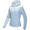 Running Series Hooded Zipper Comfortable Jacket Women Jackets Frost-Blue 962445601-2