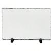 Sublimation Blank Slate Rock Rectangle Customized Memorial Frame with Display Stands Sublimation Personalized Picture Frame for Heat Transfer Printing