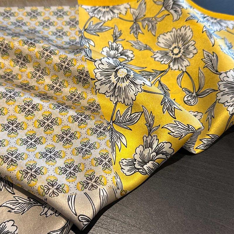 100% Silk Scarf Bandana Women Square Scarves Wrap Kerchief Green Mulberry Silk Bandana Fashion Luxury Headband Hijab Shawl